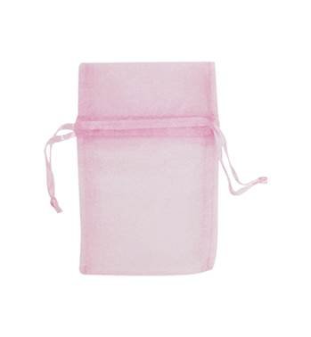 light pink organza drawstring bag 27222-bx